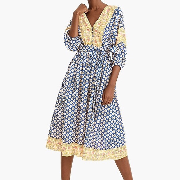 belted waist midi dress